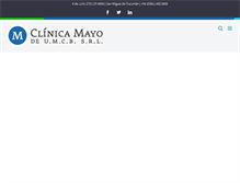 Tablet Screenshot of clinicamayo.com.ar